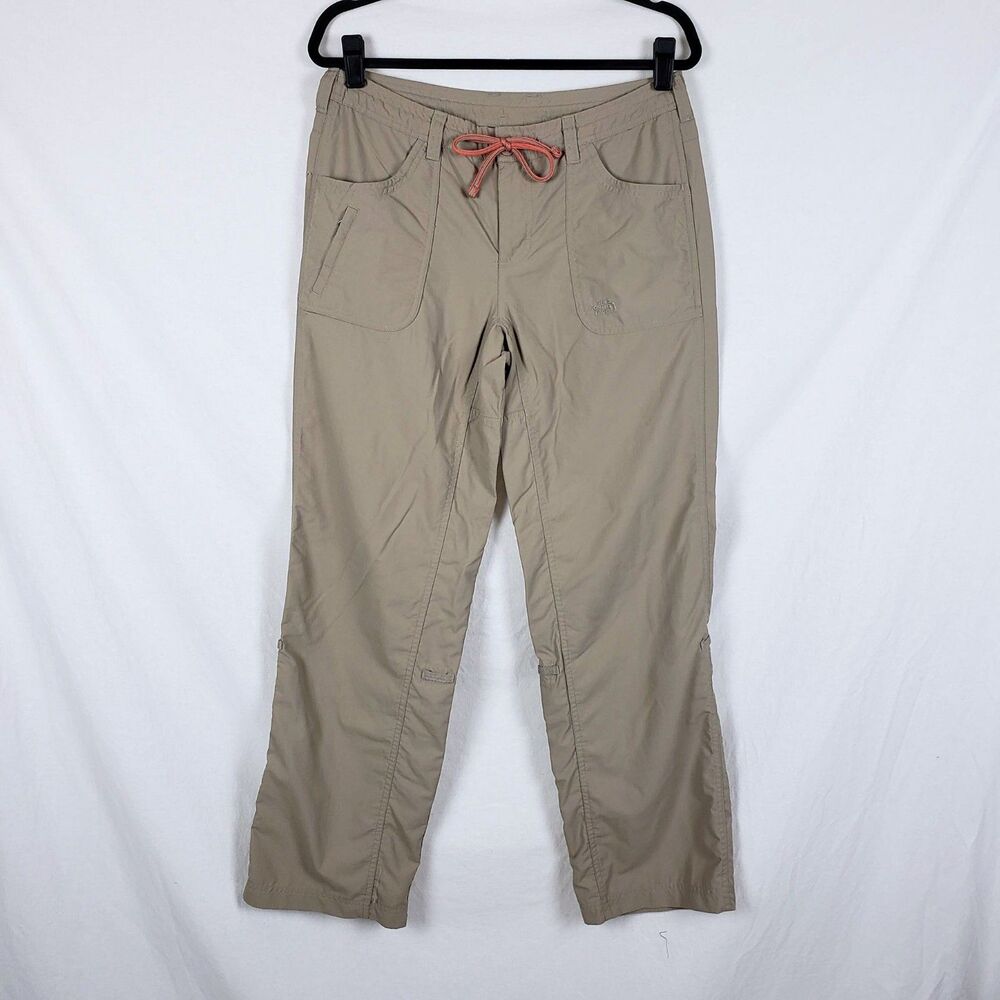 The North Face Horizon II Pant Womens 8 Tan Hiking Gorpcore Convertible Nylon